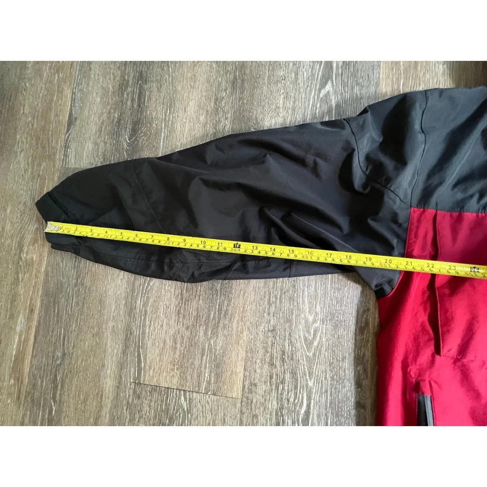 Frogg Toggs ToadZ Rain Jacket Mens Size M Red Black Hooded Waterproof Outdoor